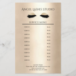 Flyer Makeup Artist Eyelash Extensions beidseitig