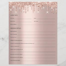 Flyer Makeup Bridal Advisory Form Rosa Drives Glitter