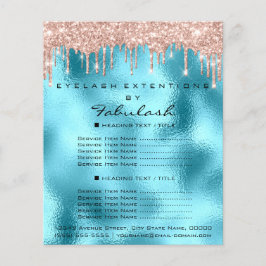 Flyer Makeup Eyelashes Beauty Salon Eyes Coloca Azul