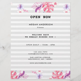 Flyer Malhação branca Rosa minimalista