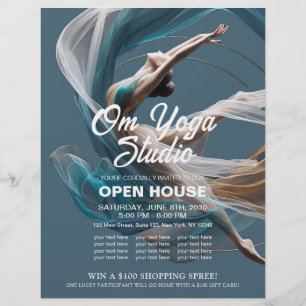 Flyer Malhação de pilotos instrutores de ioga aérea voad