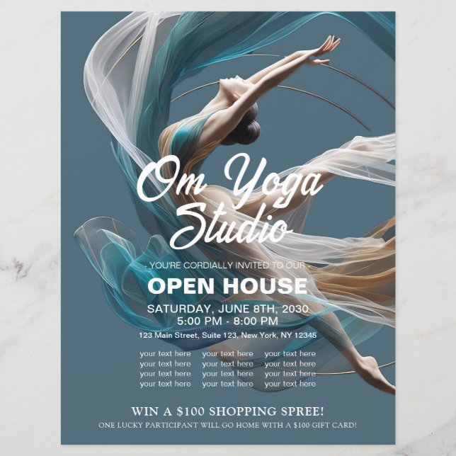 Flyer Malhação de pilotos instrutores de ioga aérea voad (Frente)