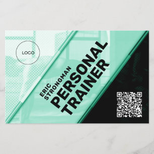 Flyer Malhação do estilo geométrico futurista moderno