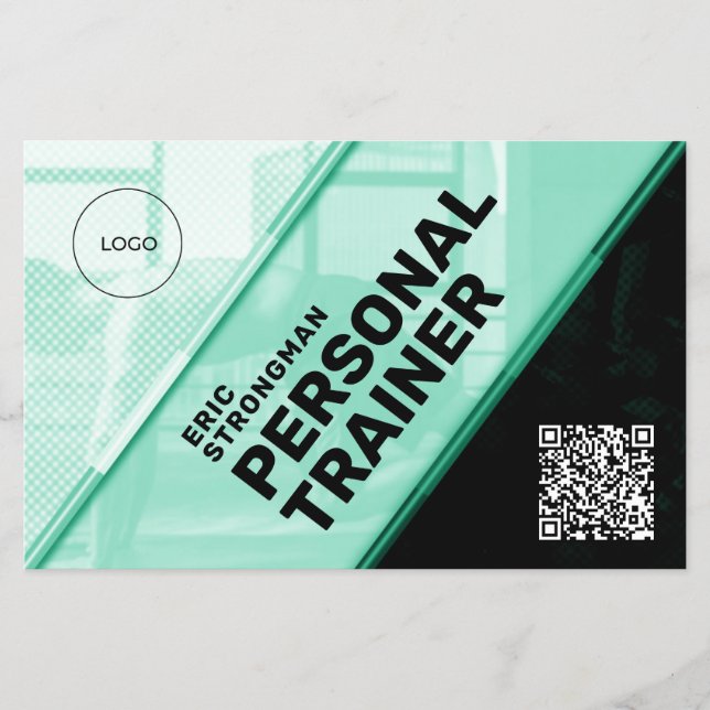 Flyer Malhação do estilo geométrico futurista moderno (Frente)