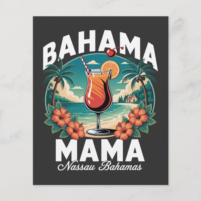 Flyer Mamãe das Bahamas Nassau (Frente)