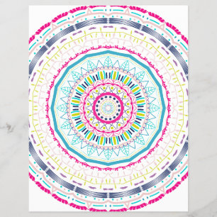 Flyer mandala colorida