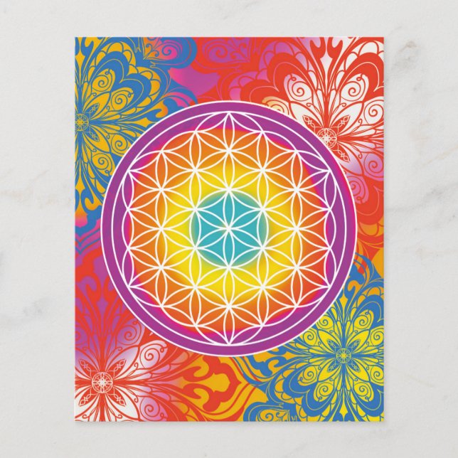 Flyer Mandala zen flor da vida (Frente)