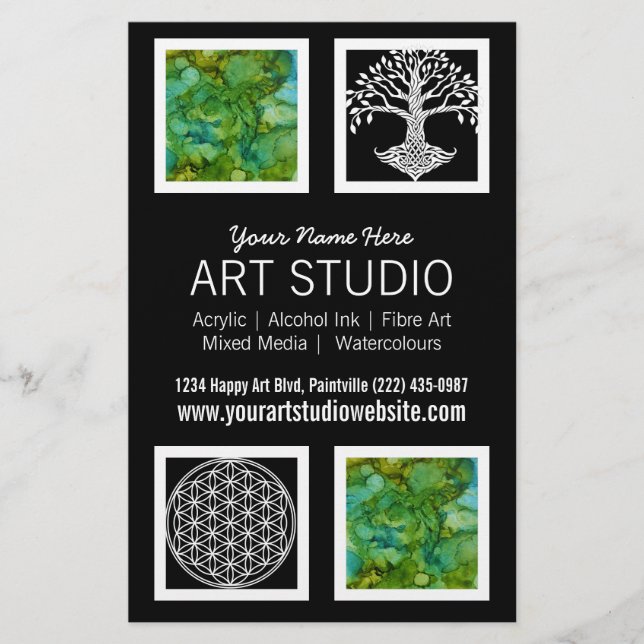 Flyer Manipulação de Negócios do Artista Profissional (Frente)