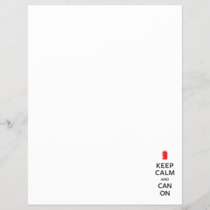 Flyer Mantenha a calma e possa sobre