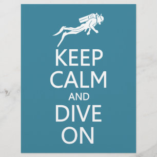 Flyer Mantenha a calma & mergulhe em insectos feitos sob