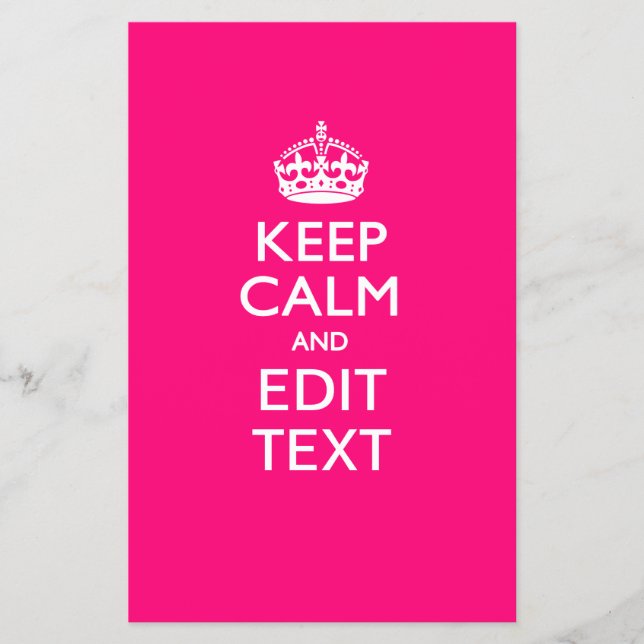 Flyer MANTENHA CALMA E Tome seu texto a tinta (Frente)