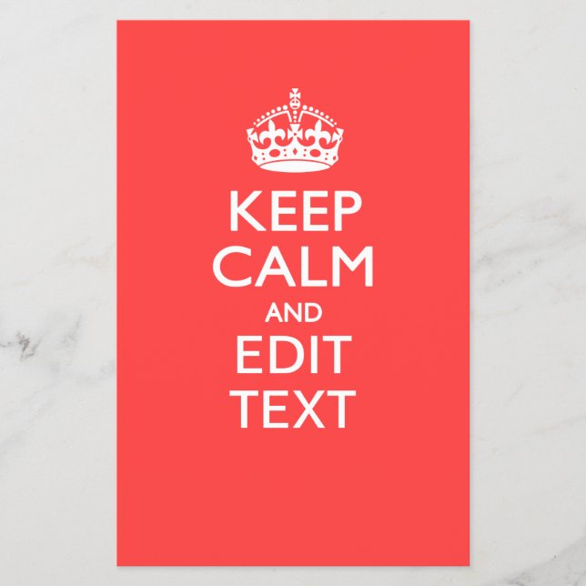 Flyer Mantenha o CALM personalizado e tenha o seu texto  (Frente)