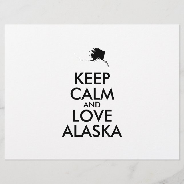 Flyer MANTER CALM e AMAR ALASKA personalizáveis (Frente)
