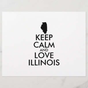 Flyer MANTER CALM e AMOR ILLINOIS personalizáveis