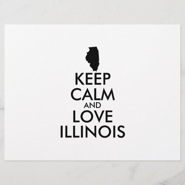 Flyer MANTER CALM e AMOR ILLINOIS personalizáveis (Frente)