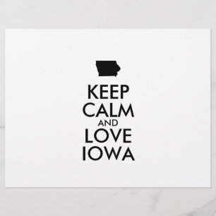 Flyer Manter CALM e AMOR personalizáveis IOWA