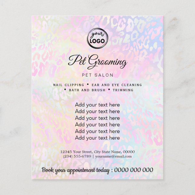 Flyer manutenção de animais de estimação (Frente)