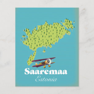 Flyer Mapa da Saaremaa Estônia