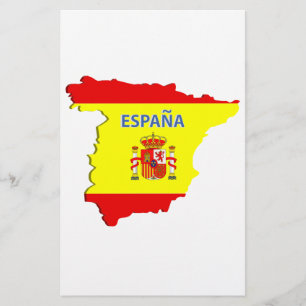 Flyer mapa de espanha