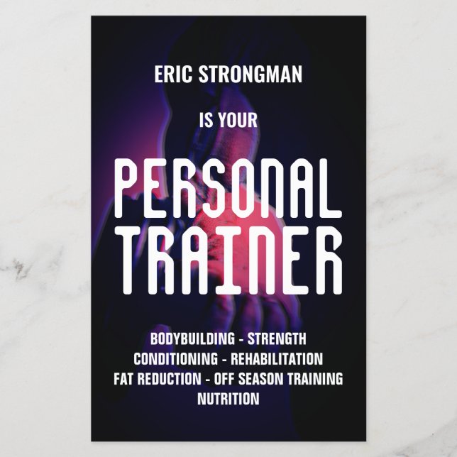 Flyer Máquina de malhação a negrito (Frente)