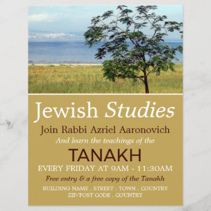 Flyer Mar da Galileia, Israel, Judaísmo, Estudos Judaico