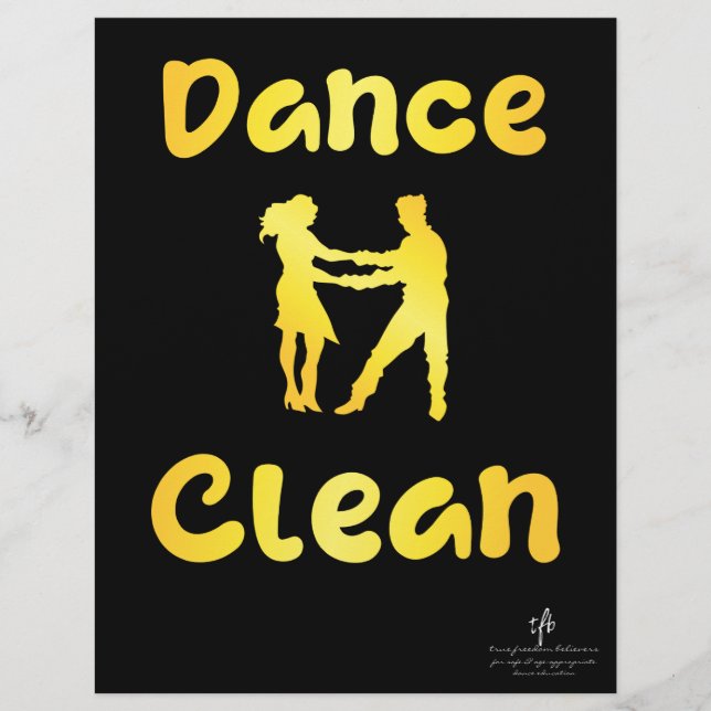 Flyer Marca do Ouro Dance Clean (Frente)