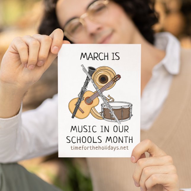Flyer Marcha é Música em nossas Escolas Mês (Criador carregado)