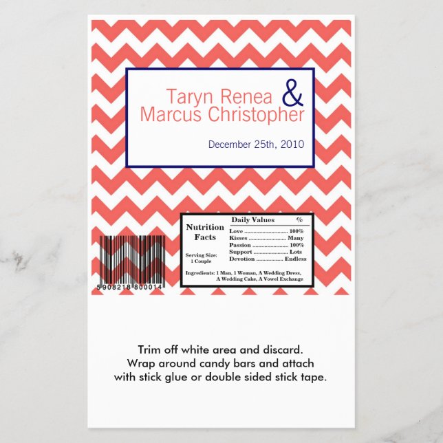 Flyer Marinho azul-Chevro Bar grande de Hershey (Frente)