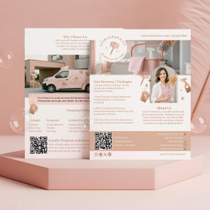 Flyer Marketing de Limpeza de Casa Profissional Chic Mod