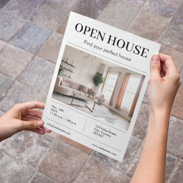 Flyer Marketing do Agente Imobiliário Open House l (Criador carregado)