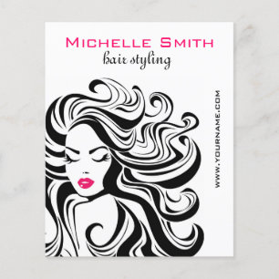 Flyer Marketing retro do penteado