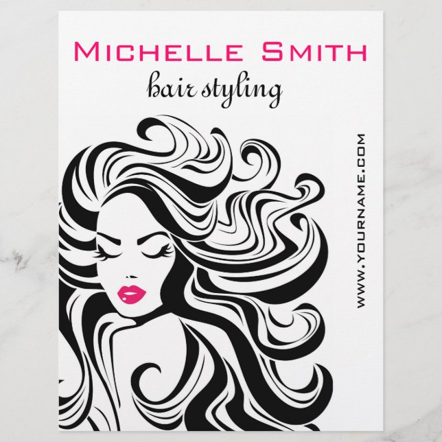 Flyer Marketing Retro Hairstyling (Frente)