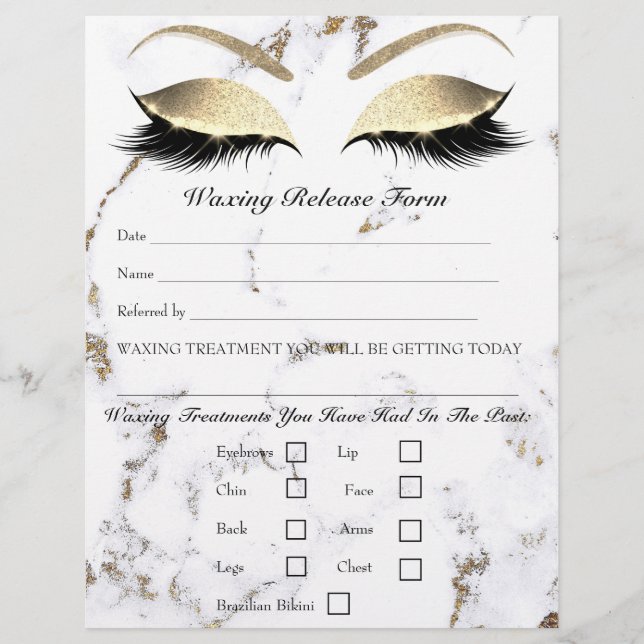 Flyer Mármaco de liberação de responsabilidade de Depila (Frente)