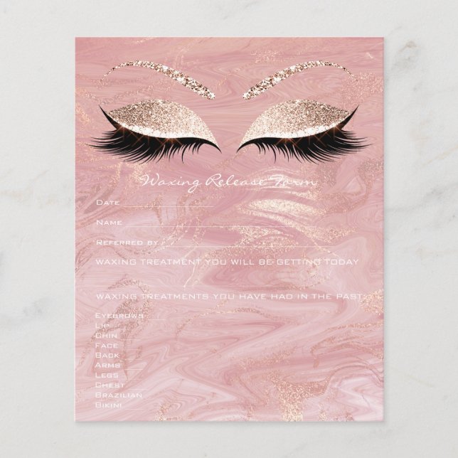 Flyer Mármaco de liberação de responsabilidade de Depila (Frente)