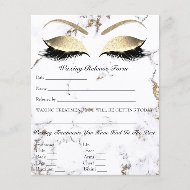 Flyer Mármaco de liberação de responsabilidade de Depila (Frente)