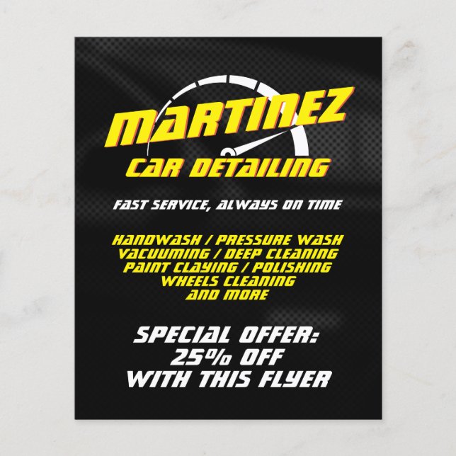 Flyer Medidor de velocidade estilo Logo  (Frente)