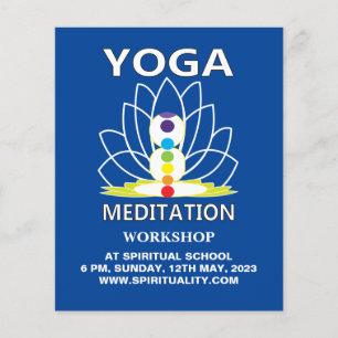 Flyer Meditação de Yoga