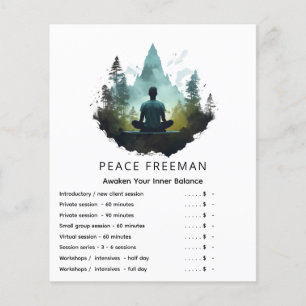 Flyer Meditação na Floresta Santuário Florestal