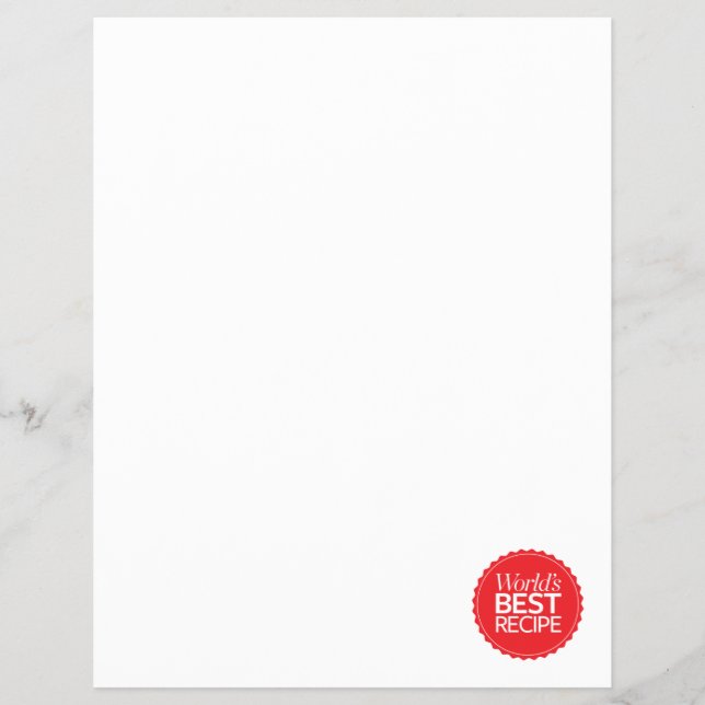 Flyer Melhor receita do mundo (Frente)