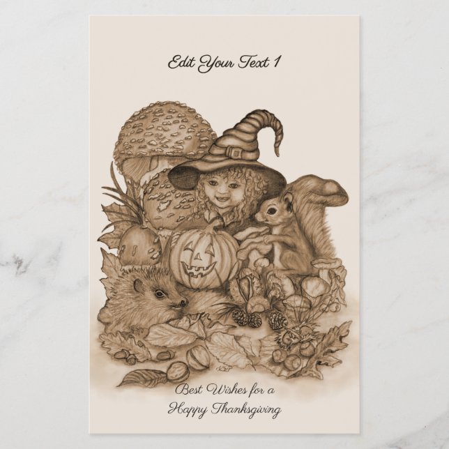 Flyer Melhores Desejos para uma Feliz Ação de Graças (Frente)