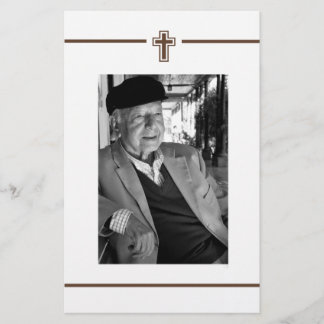 Flyer Memoriam Lembrança: Foto de Aviso de Morte