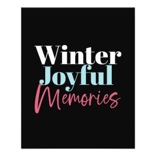 Flyer Memórias alegres de inverno: Citações Festivas de 