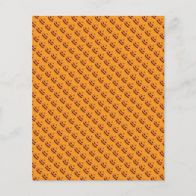 Flyer Menacing Jack O'Lantern Halloween (Frente)