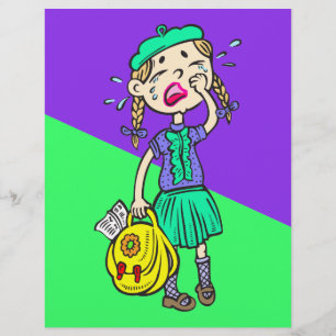 Flyer Menina de grito da escola