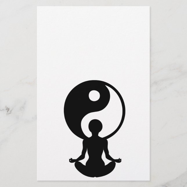 Flyer Menina praticando yoga (Frente)