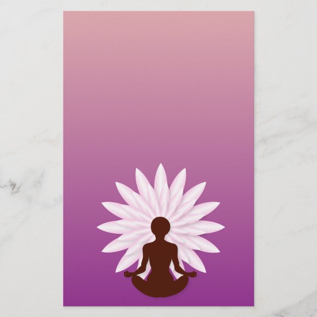 Flyer Menina praticando yoga (Frente)