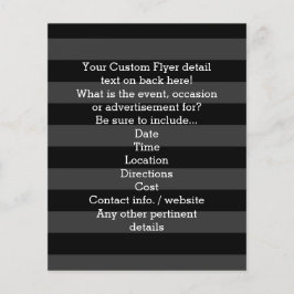 Flyer Meninas personalizadas Monograma preto-e-rosa Fest