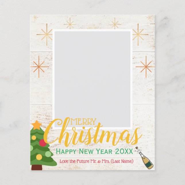 Flyer Merry Christmas/Happy New Year (We're Engaged!) (Frente)