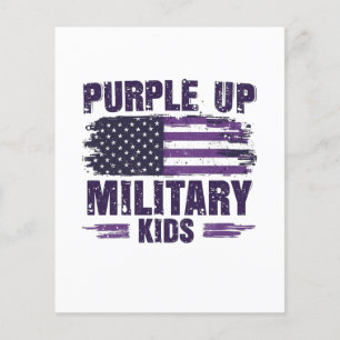 Flyer Mês de Awreness Militar Roxo