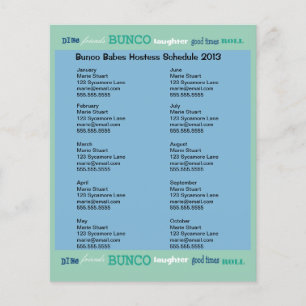 Flyer Metro de Bunco que hospeda o calendário